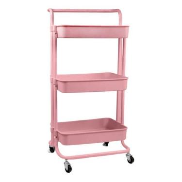 Imagem de Carrinho Organizador Funcional c/ 3 Prateleiras - Topen Home