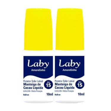 Imagem de Kit 2 Manteiga de Cacau Líquida Laby FPS 15 10ml