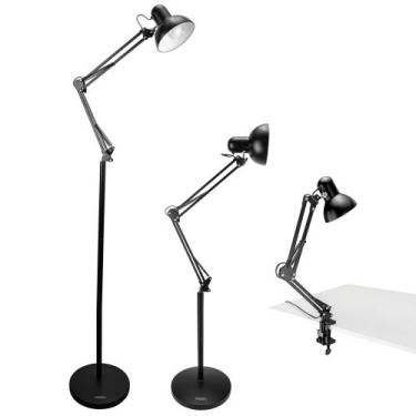 Imagem de Luminária de Chão Articulada Abajur Regulável Artiko Pixie+ Com Base E