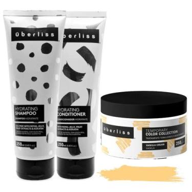 Imagem de Kit Uberliss 1 Shampoo 1 Condicionador Hydrating 1 Máscara Tonalizante