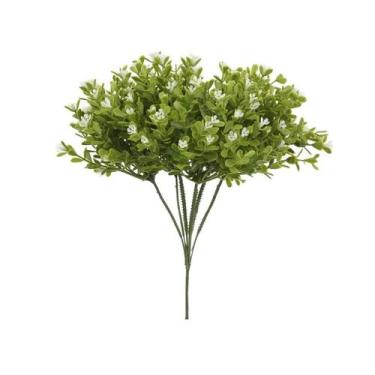 Imagem de FOLHAGEM PICK FLOR MINI PLASTICO X30 (BRANCO) 23cm - Flor Arte