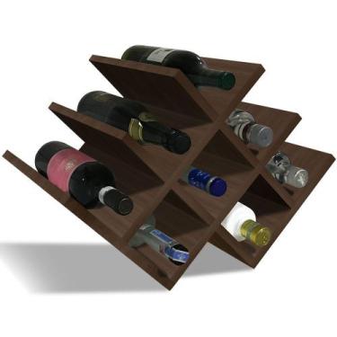 Imagem de Suporte Nicho Adega De Garrafa Vinho Colmeia Compacta Balcão Mesa - Ge