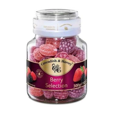 Imagem de Balas Frutas Berry Selection Cavendish & Harvey Vidro 300g
