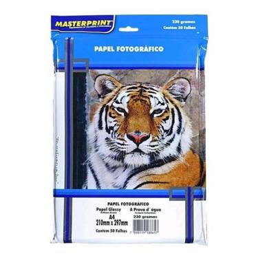 Imagem de Papel Fotográfico Brilhante A4 - 230gr - 50 Folhas - Masterprint