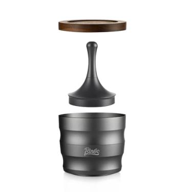 Imagem de Bincoo Anéis dosadores de liga de alumínio para café em pó - copo receptor de pó expresso, recipiente receptor de pó de café, copo de café expresso 51 mm/53 mm/58 mm (prata)