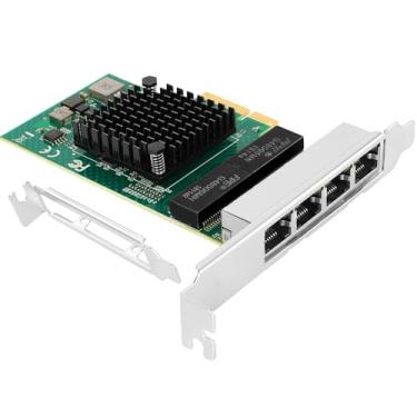 Imagem de Adaptador de servidor Ethernet Gigabit Quad Port NetXtreme BCM5719 Chipset PCI Express 10/100/1000Mbps Placa LAN de rede para Windows Server/Linux/Ubuntu, compatível com BCM5719-4P.