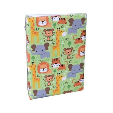 Imagem de Álbum fotográfico 300 Fotos 10x15 Memo SAFARI VERDE Bebê Selva Bebe - 