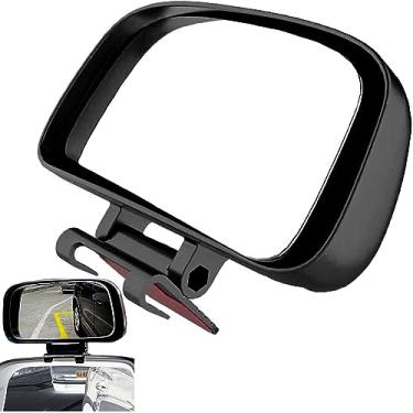 Imagem de KEWAYO Espelhos de ponto cego - espelhos retrovisores laterais de grande angular auxiliar de carro ajustáveis para carros SUV, serve apenas para moldura de espelho de carro com espessura inferior a 5
