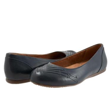 Imagem de SoftWalk Sapatilha feminina Sonoma Weave Ballet, Azul marino, 8 Wide