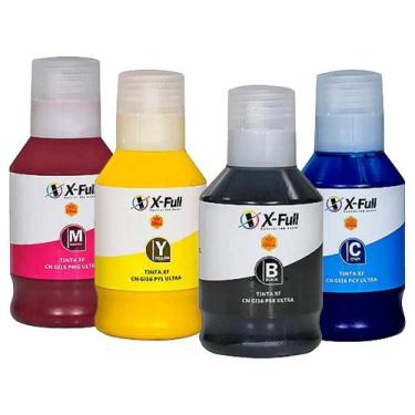 Imagem de Kit 04 Frascos de tintas compatíveis Canon GI-16 Para GX6010 - Xfull