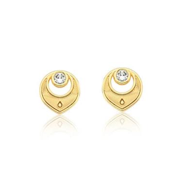 Imagem de Brincos Sol Poente Revestidos em Ouro - VL ACCESSOIRES