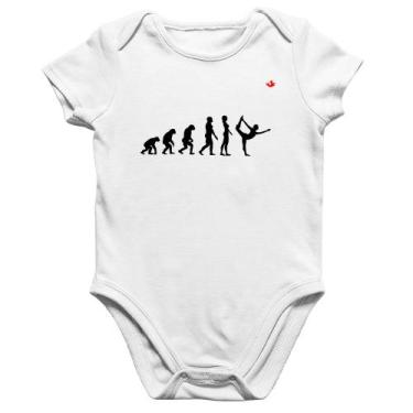 Imagem de Body Bebê Algodão Yoga Evolução da Yogini - Foca na Moda, Branco, G