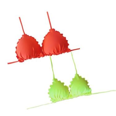Imagem de Kit com 2 biquíni frufru com bojo parte de cima top - DE UMA MARIA PAR