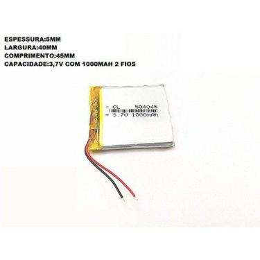 Imagem de Bateria Rastreador 1000 Mah 3,7v Com 2 Fios - KMIG