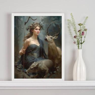 Imagem de Quadro Decorativo Artemis- Deusa Da Natureza 33x24cm - com vidro - Qua