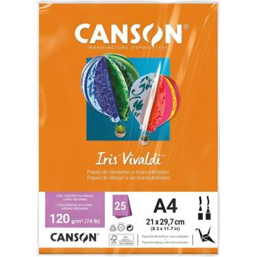 Imagem de Pct papel iris vivaldi 25fls a4 120gr canson escolha a cor, CENOURA