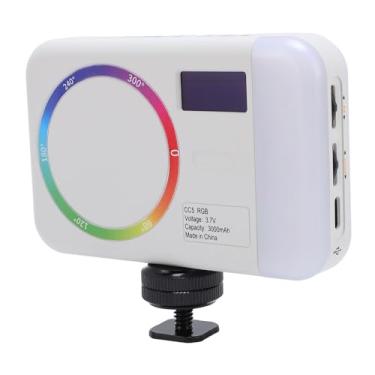 Imagem de Luz de Vídeo RGB Portátil 2500 a 9000K 3000mAh Bateria Luz de Fotografia de Bolso para Streaming Ao Vivo de Vlogging