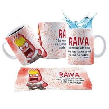 Imagem de Caneca 325ml Divertidamente 2 Biblicamente Guiadas Por Deus - LARANJA 