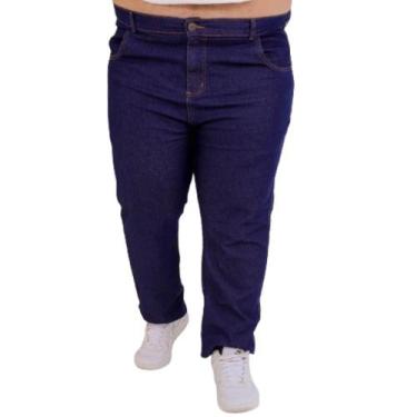 Imagem de Calça Jeans Masculina Plus Size 48-64 Elastano  - Karha Jeans, Azul es