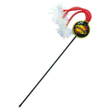 Imagem de Bomb Cat Teaser Wand Cat Wands Brinquedo interativo com Rustling e Brilhante 53 cm Brinquedos de Gato Durável para Brincar Felizmente