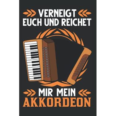 Imagem de Akkordeonist Notizbuch: Akkordeon Ziehharmonika Akkordeonist Geschenk / 6x9 Zoll / 120 leere Notenblätter Seiten