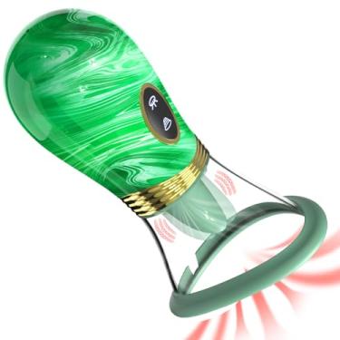 Imagem de Rose Ferramenta para adultos brinquedos sexuais para casais - Vibradores de sucção 2 em 1 com 7 bocas beijando e lambendo a língua e ventosas automáticas/manuais para uso para clitóris, (Verde)
