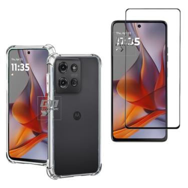 Imagem de Kit Capa Capinha Anti Impacto + Película de Vidro 3D 9D Compatível Com Motorola Moto G75