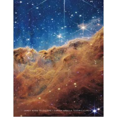 Imagem de James Webb Telescope notebook: Carina Nebula (Cosmic Cliffs): 8.25" x 11" size