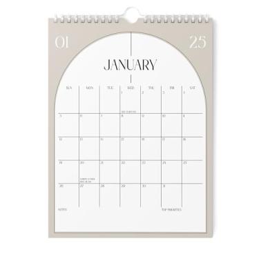 Imagem de Calendário 2024 - Calendário de parede vertical 2024 x 11 2024 funciona até junho de 2025 - Planejamento fácil com o calendário 2024 - Calendário de parede estético 2024-2025 mensal - Karto - bege boho
