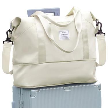 Imagem de Bolsa esportiva de viagem, bolsa esportiva para academia, bolsa de ombro para mulheres, B51 - damasco, Large, Bolsa de viagem