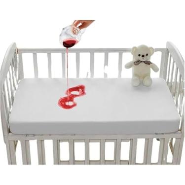 Imagem de Capa Protetora Impermeável Antiácaro para Colchão de Berço Americano Lavável