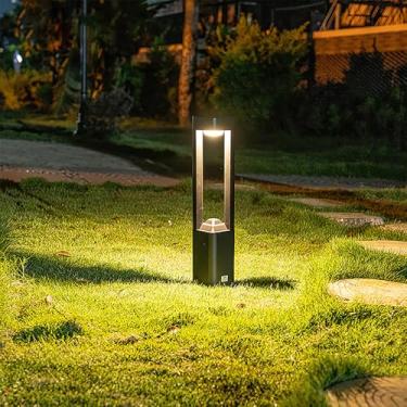 Imagem de Lâmpada de gramado ao ar livre contemporânea elétrica impermeável LED Villa Jardim Pátio Bairro Residencial Bairros Lâmpada de gramado (Estilo 17 H80CM 1PCS elétricos)