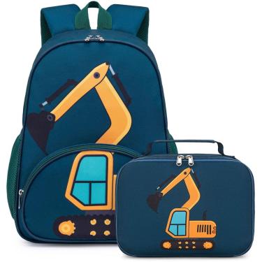 Imagem de Mochila LOIDOU Toddler Boys de 15 polegadas com lancheira de 3 a 8 anos