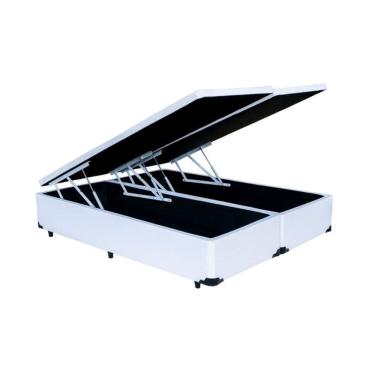 Imagem de Cama Box Baú Queen Bipartido Premium 4 amortecedores 158x198x40cm