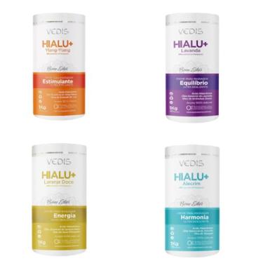 Imagem de KIT 4 Creme de Massagem Hialu+ Alecrim Harmonia + Ylang-Ylang Estimulante + Laranja Doce Eenergia + Lavanda Equilibrio