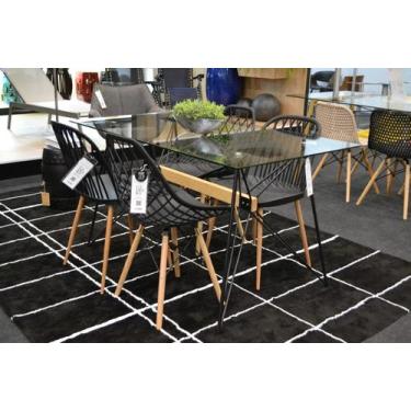 Imagem de Kit 4 Cadeiras Cloe Base Madeira Desmontada Várias Cores - Rivatti, Pr