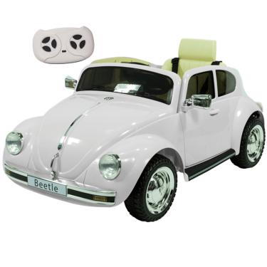 Imagem de Carro Eletrico Zippy Toys Volkswagen Fusca Beetle Branco 12V CR