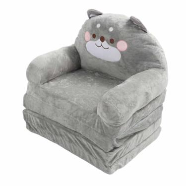 Imagem de Sofá infantil de Vomekofoldable, sofá dobrável de animais de desenho animado, sofá dobrável portátil para crianças, sofá conversível para espreguiçadeira, para ler assistir TV (Folding in quarters)