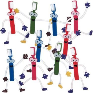 Imagem de Conjunto de 12 Bonecos Escova de Dentes Dobráveis ArtCreativity