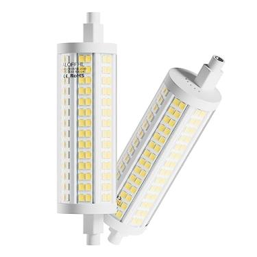 Imagem de ALQFFHL Lâmpada Led R7S 118Mm 20W, Holofote Tipo J Regulável Com Duas Pontas, Substituição T3 De Halogênio De 200W, 120V 2500 Lúmens, Luminária De Chão De Segurança De Parede Para Trabalho E Casa, P