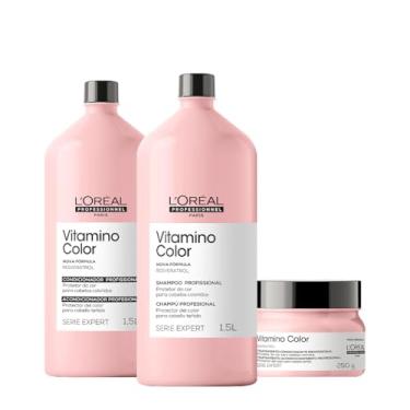Imagem de Kit L'Oréal Professionnel Vitamino Color Salon Máscara 250 (3 produtos)