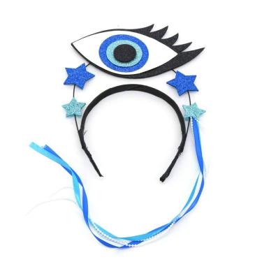 Imagem de Tiara de Carnaval Olho Grego Play&Fun Azul