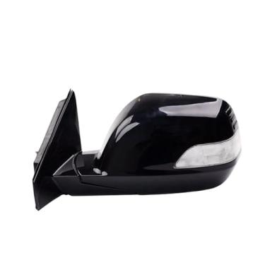 Imagem de Espelho lateral esquerdo direito automático carro 5/7/9 fios espelho retrovisor externo conjunto, compatível com HONDA CRV CR-V 2007 2008 2009 2010 2011 RE1 RE2 RE4(1PC 5PIN Left Black)