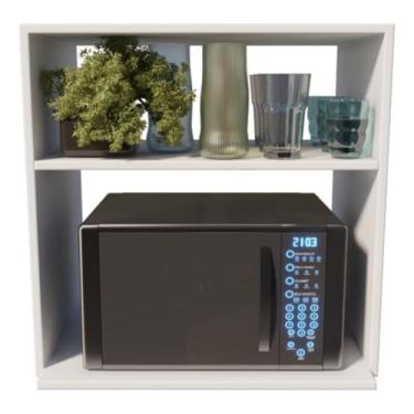 Imagem de Suporte Prateleira Forno Elétrico Micro-ondas Cozinha Nicho (Branco)