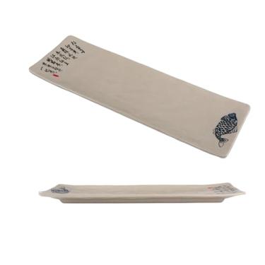 Imagem de Placa de porcelana retangular, panela quente de hotel placa de churrasco redonda -34081-14