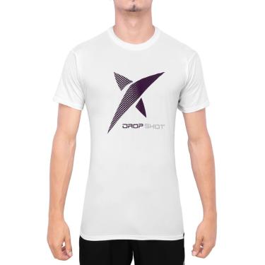 Imagem de Camiseta Drop Shot Game 2.0 Branca e Roxa-P