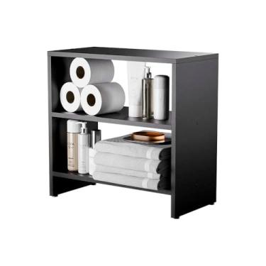 Imagem de Gabinete Armário Organizador para Banheiro 50cm Preto