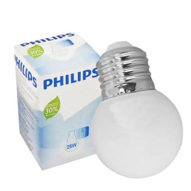 Imagem de Lâmpada Bolinha G45 Incandescente 25w 127v E27 Leitosa - PHILIPS