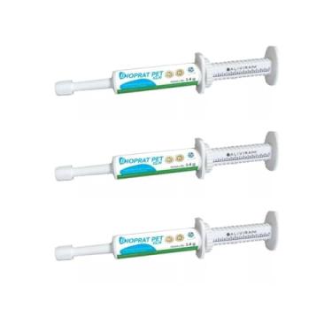 Imagem de Kit 3x Probiotico Bioprat Pet Gln 14g Suplemento Alimentar Para Cães e Gatos