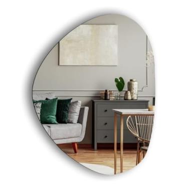 Imagem de Espelho Orgânico Grande 50 x 70 cm Decorativo Sala Banheiro Quarto
